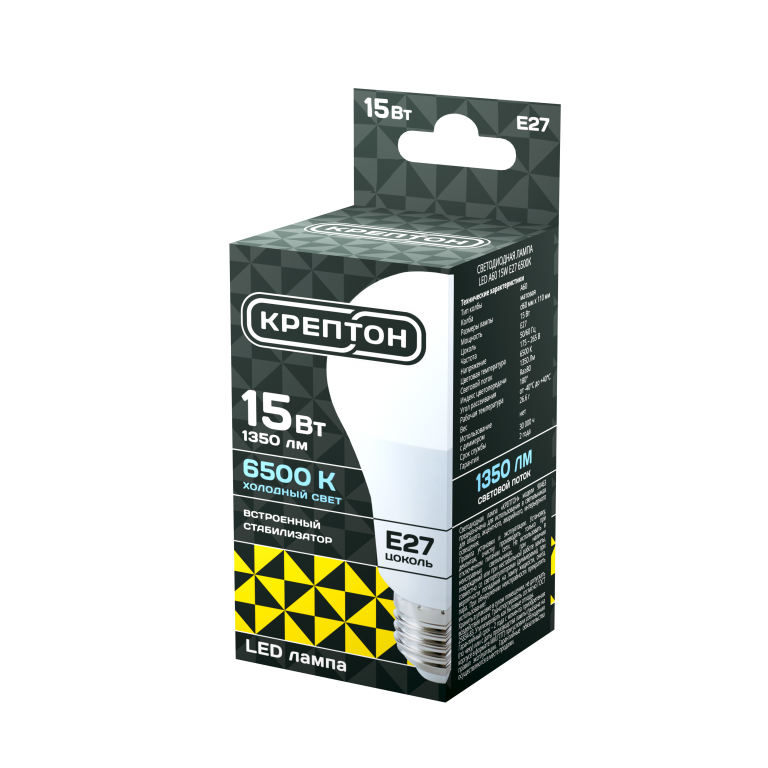 A60-15W E27 6500К